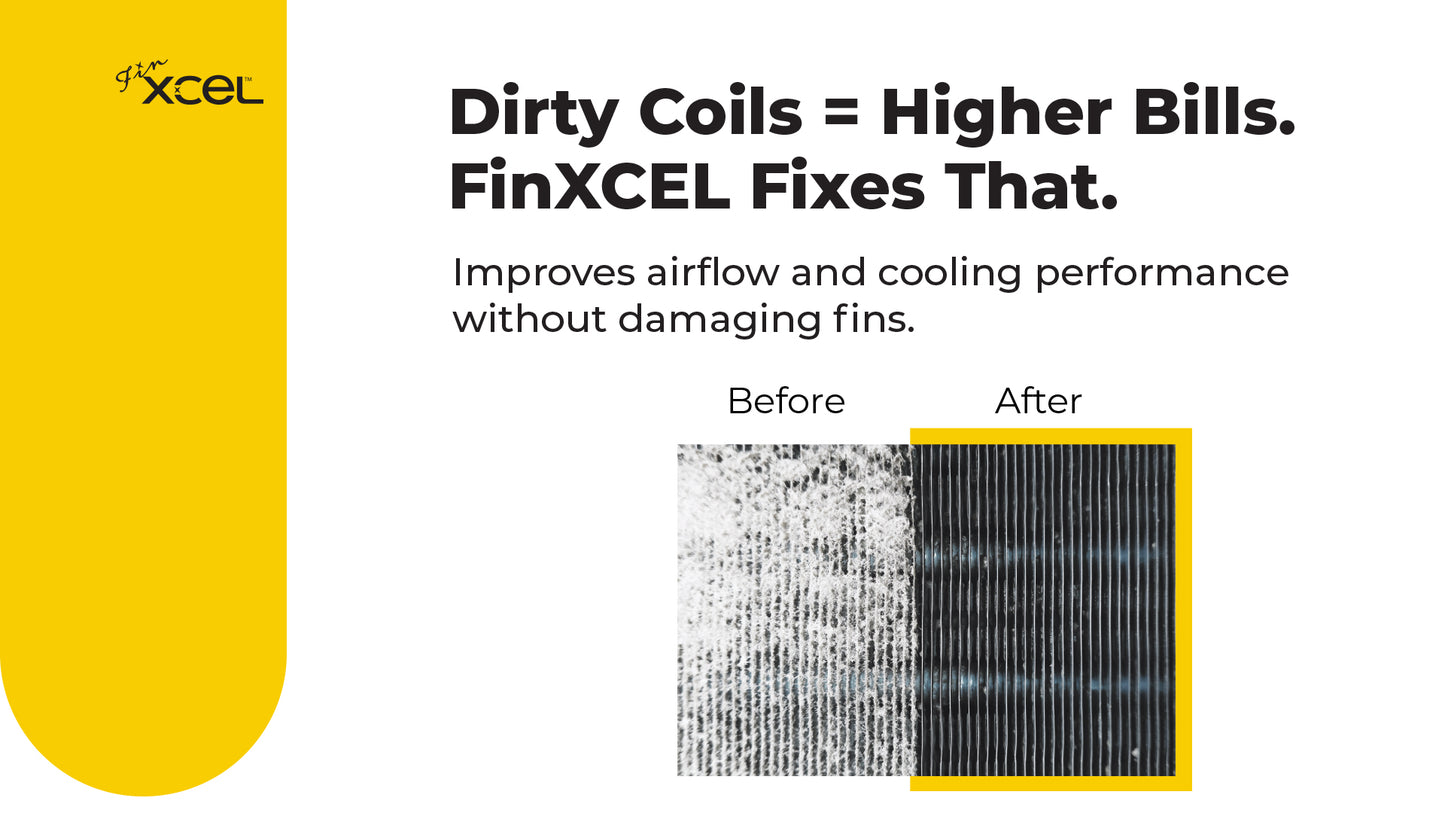 FinXCEL HVAC Coil Cleaning Brush – Deep Clean Evaporator & Condenser Coils | DIY AC Maintenance Tool