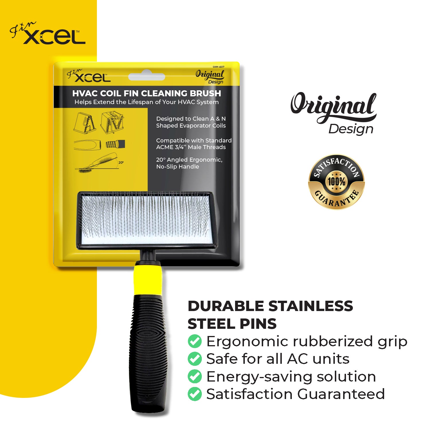 Compatible ACME pole mount HVAC brush head