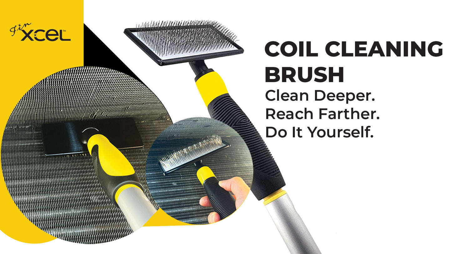 FinXCEL HVAC Coil Cleaning Brush – Deep Clean Evaporator & Condenser Coils | DIY AC Maintenance Tool